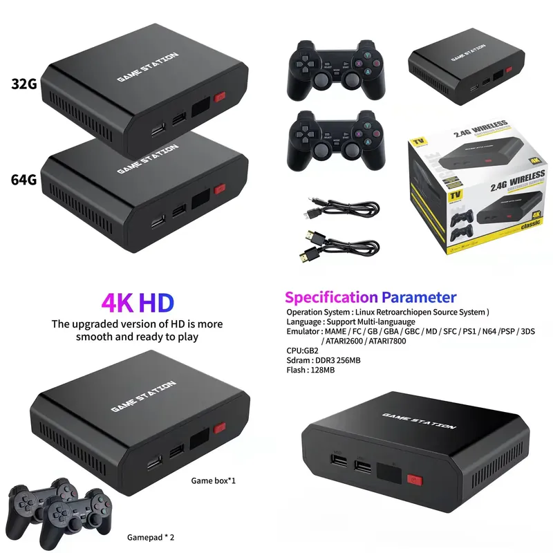 Gaming Set Accessories - Konsola do gier wideo M8plus HD,