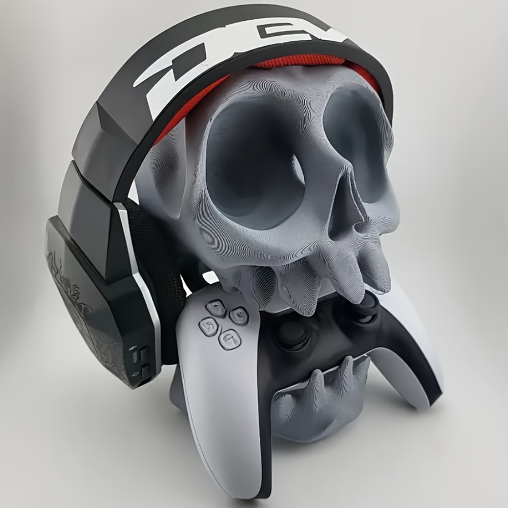 Gaming Accessories Headset - Stojak na kontroler w kształcie czaszki,