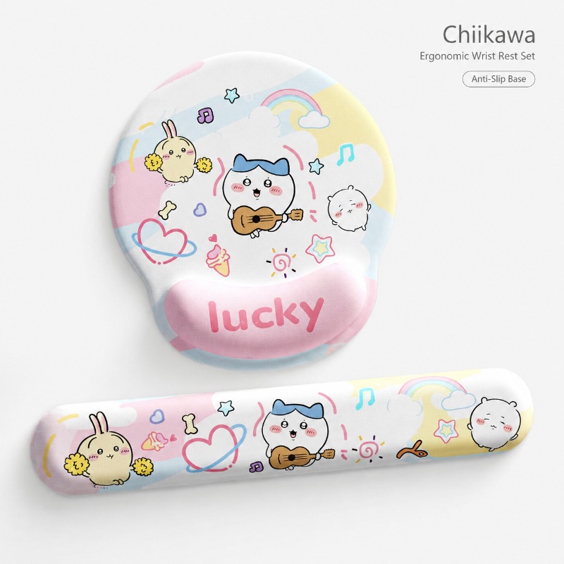 Wrist Rest Ergonomic - Urocza podkładka pod mysz Chiikawa z