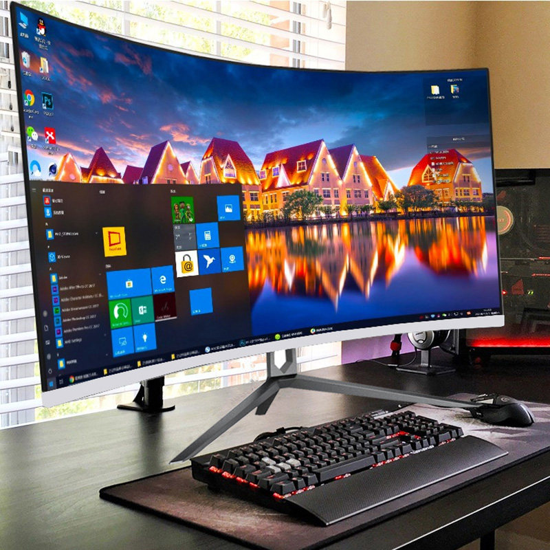 Monitor 144Hz 27Inch - 32-calowy zakrzywiony komputer stacjonarny 27 LCD
