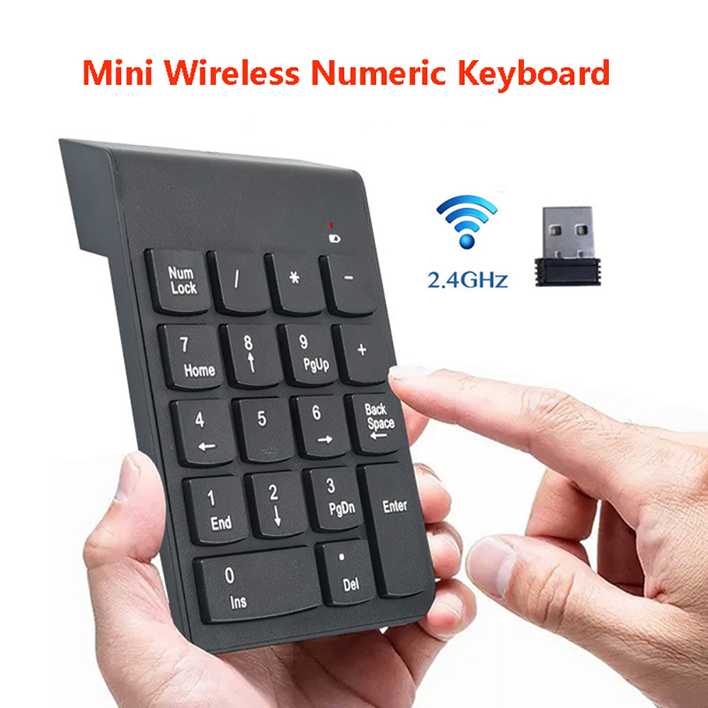 Keyboard Numpad Separate - Mini Bezprzewodowa Klawiatura Numeryczna 2.4GHz Numpad