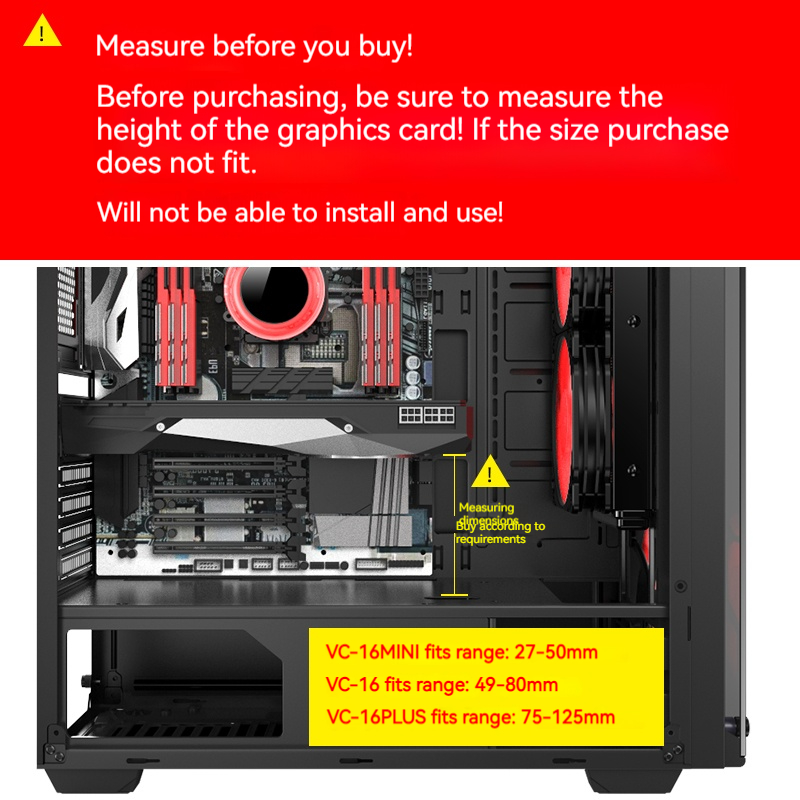 VC-16 Uchwyt na kartę graficzn – Vertical Gpu Bracket recenzja i cena